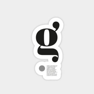 The Letter g (2) Sticker